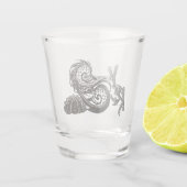 マリンライフスケッチ – シェルパイル ショットグラス (裏面)