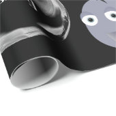 マリンライフパーソナライズされたネーム&エイジ誕生日 ラッピングペーパー (ロールコーナー)