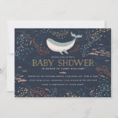 マリンライフベビーシャワー 招待状 (正面)