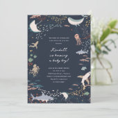 マリンライフベビーシャワー 招待状 (スタンド正面)