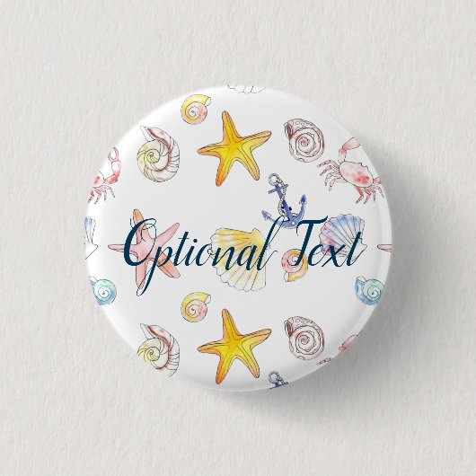 マリンライフ&いかり 缶バッジ (正面)