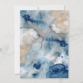 マリンライフ |  男の子のカミナリイカのベビーシャワーだ！ 招待状 (裏面)