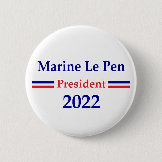 マリンルペン2022フランス大統領 缶バッジ (正面)