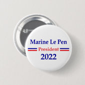 マリンルペン2022フランス大統領 缶バッジ (正面&裏面)