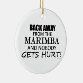 マリン遠くにバから戻る セラミックオーナメント (右)