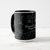 マリン郡の夜空 15オンス マグカップ 黒 (正面左)