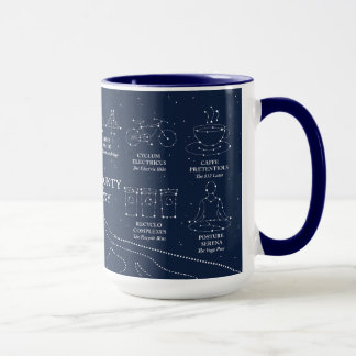 マリン郡の夜空 15 oz マグカップ 青
