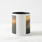 マリン郡沿岸霧の中のセコイアの木々 マグカップ (中央)