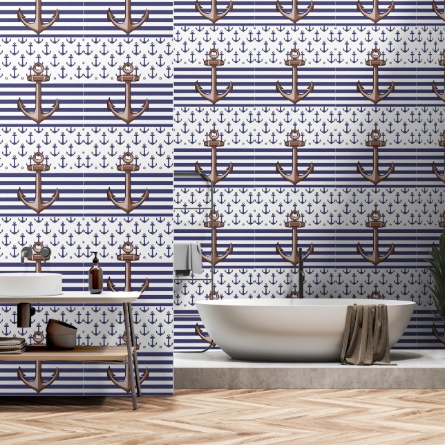 マリン風呂 壁紙 (浴室)