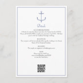 マリン・アンカーのウェディング詳細 エンクロージャーカード (正面)