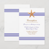 マリン スターフィッシュ - レセプション インビテーション (正面/裏面)