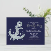 マリン ダイヤモンド アンカー 誕生日パーティー 招待状 (スタンド正面)