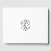 マリン ハート ロープ アンカー 海岸 ウェディング ゲストブック (裏面)