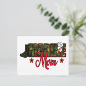 マリン・ママを犬の名札でパーソナライズ ポストカード (スタンド正面)