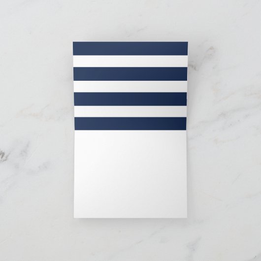 マリン | 折りたたみ式感謝カード サンキューカード (内部)