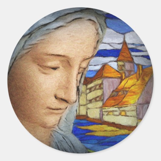 マリーという美しい婦人 ラウンドシール (正面)