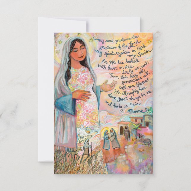 マリーの小包祈りの言葉カード (正面)