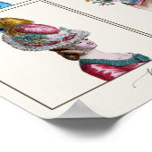 マリーアかわいらしントイネットハッツファッションスケッチ ポスター (角)