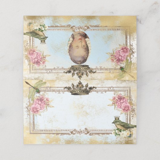 マリーアフランスのントイインスパイアネットの結婚粗末な プレイスカード (外部開封)