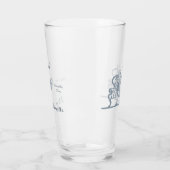 マリーアントイ結婚ネットのロココダスティブルー タンブラーグラス (左)