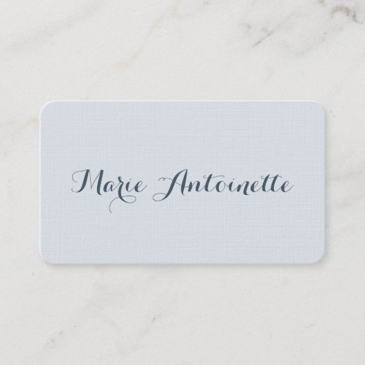 マリーアントイ結婚ネットのロココダスティブルー プレイスカード (正面)