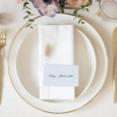 マリーアントイ結婚ネットのロココダスティブルー プレイスカード