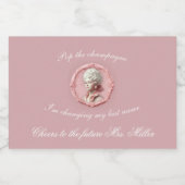 マリーアントワネきらめくットワインラベルピンク スパークリングワインラベル (シングルラベル)