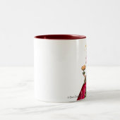 マリーアントワネットと孔雀 ツートーンマグカップ (中央)