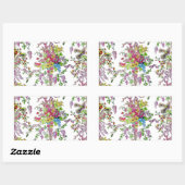 マリーアントワネットのブードワール 長方形シール (シート)