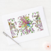 マリーアントワネットのブードワール 長方形シール (封筒)