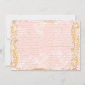 マリーアントワネットアットヴェルサイユパーティの招待状 招待状 (裏面)