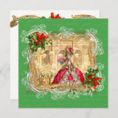 マリーアントワネットクリスマスベルサイユ招待状 招待状 (正面/裏面)