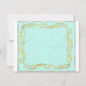 マリーアントワネットパーティーアットベルサイユはがきカード 招待状 (裏面)