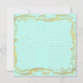 マリーアントワネットパーティーアットヴェルサイユインアクア ノートカード (裏面)