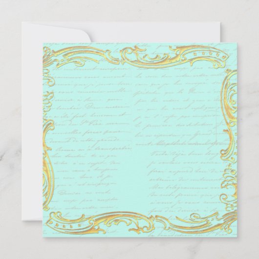 マリーアントワネットパーティーアットヴェルサイユインアクア ノートカード (裏面)