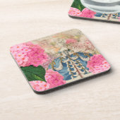 マリーアントワネットピンクアジサイのコースター コースター (左側)