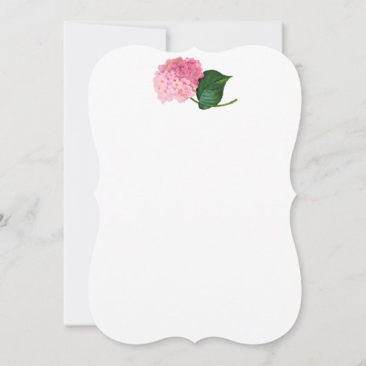 マリーアントワネットピンクアジサイカスタム招待状 招待状 (裏面)