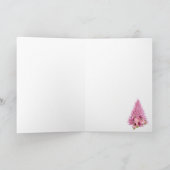 マリーアントワネットピンクツリーバラクリスマスカード シーズンカード (内部)