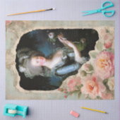 マリーアントワネットフランスのフローラエフェメラデクページ 薄葉紙 (クラフト)