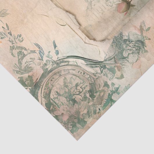 マリーアントワネットフローラフランスのエフェメラデクページ 薄葉紙 (詳細)