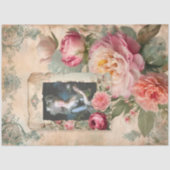 マリーアントワネットフローラフランスのエフェメラデクページ 薄葉紙 (正面)