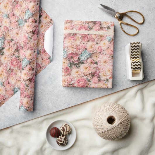 マリーアントワネットフローラ ラッピングペーパー (クラフト)