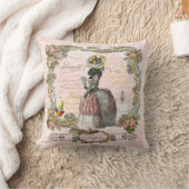 マリーアントワネットブラックポードルピロー クッション (ブランケット)