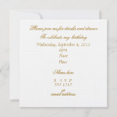 マリーアントワネットブルーバード&鏡 招待状 (裏面)