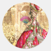 マリーアントワネットベルサイユクリスマスティーパーティー ラウンドシール (正面)