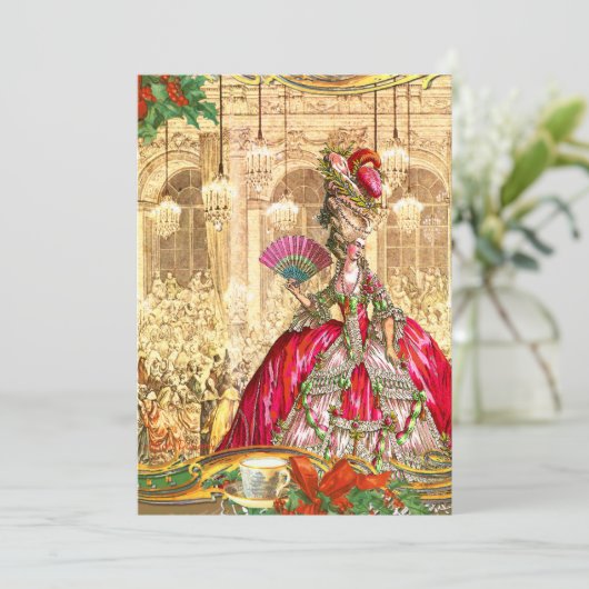 マリーアントワネットベルサイユクリスマスティーパーティー 招待状 (スタンド正面)