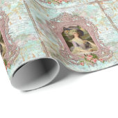 マリーアントワネットポートレートインピンク ラッピングペーパー (ロールコーナー)