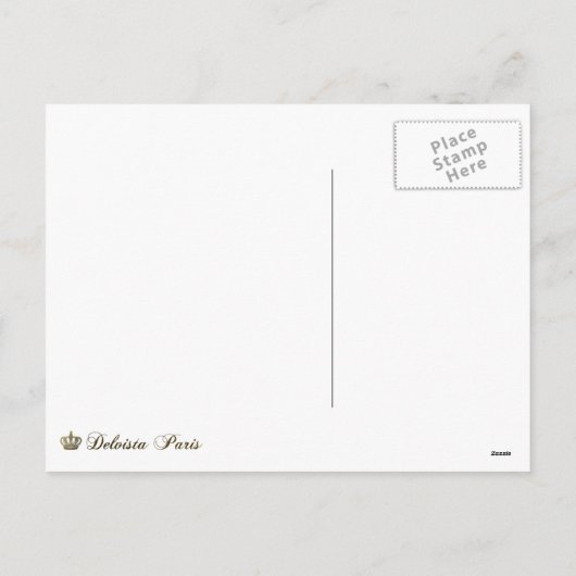 マリーアントワネットポートレートポストカードクリスマスバラ シーズンポストカード (裏面)