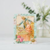 マリーアントワネットロココピアノハガキ ポストカード (スタンド正面)