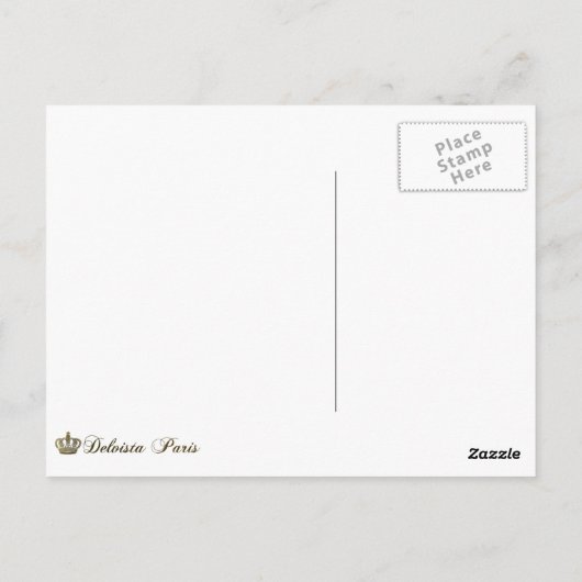 マリーアントワネットロココピアノハガキ ポストカード (裏面)